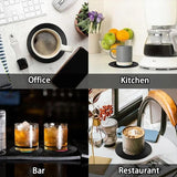 6pcs Funny Retro Vinyl Record Coasters for Drinks Creative Music Drink Coasters for Music Lovers Home Decor Housewarming Gift Wedding Gift Ideas