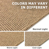 Washable Runner Rug 2.6x10 Non Slip Rubber Backed Long Hallway Runner Entryway Runner Indoor, Kitchen Rugs Woven Cotton Floor Carpet for Hall Entrance, Orange/Tan/Brown