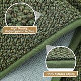 BEQHAUSE Hallway Runner Rugs 2x6, Hallway Rug Non-Slip Washable, Green