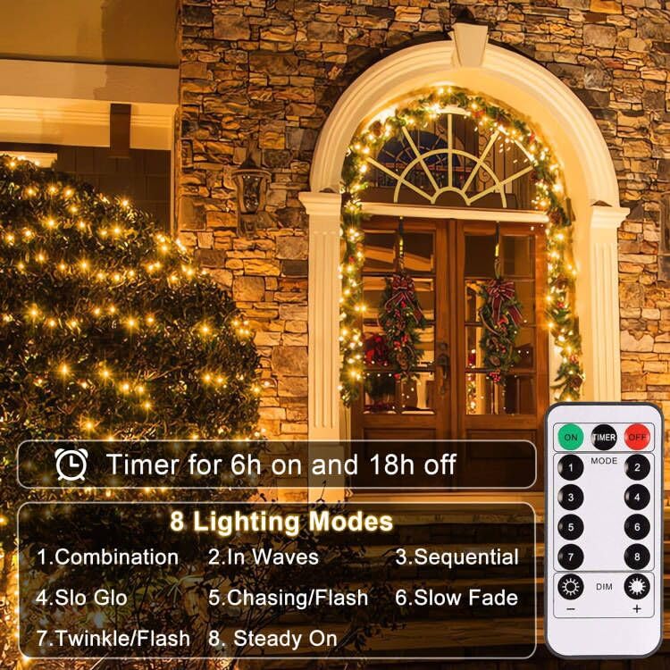2 Pack Fairy Lights Battery Operated, Each 20Ft 60 LED Twinkle Lights with Remote Timer, Silver Wire Mini Fairy Lights for Bedroom Party Wedding Indoor Outdoor (Warm White)