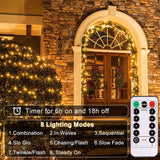 2 Pack Fairy Lights Battery Operated, Each 20Ft 60 LED Twinkle Lights with Remote Timer, Silver Wire Mini Fairy Lights for Bedroom Party Wedding Indoor Outdoor (Warm White)