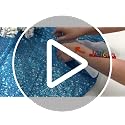 yuboo Turquoise Teal Christmas Tree Skirt, 48 Inch Blue Sequin Double Layers Tree Mat for Christmas Decorations