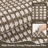 Indoor Door Mat 2x3ft, Absorbent Muddy Mats for Dogs, Low-Profile Entrance Welcome Mat with Non-Slip Rubber Backing, Washable Runner Carpet for Hallway,Entryway,Kitchen(Brown)