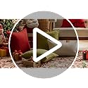 Home Brilliant Red Outdoor Pillows Christmas Waterproof Linen Pillow Covers Farmhouse Rectangle Lumbar Throw Pillow for Living Room Balcony Patio Couch, Pack of 4, 12 inch x 20 inch (30 x 50 cm)