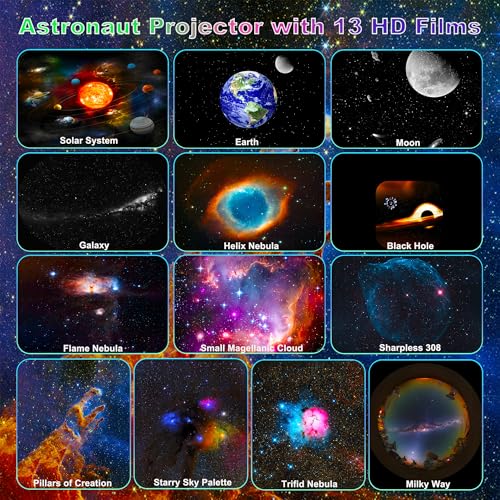 Galaxy Projector for Bedroom Pro Version & Astronaut Galaxy Projector