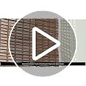 UNISHADES Cordless Bamboo Roman Shades, 34×64 in, Highfield Teak | Wide Bamboo Strip Weaving Technique, High light-blocking capacity, High Level of Privacy Protection