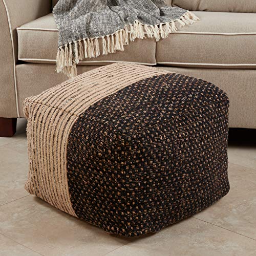 SARO LIFESTYLE Two-Tone Floor Pouf