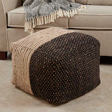 SARO LIFESTYLE Two-Tone Floor Pouf