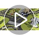 Non-Slip Town City Road Map Playmat for Boys, Perfect for Playroom and Bedroom, Car Track Mat - 4'11" x 3'3"(Rectangular)