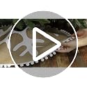 N&T NIETING Christmas Tree Skirt, 30 Inch Burlap Tree Skirt for Christmas Holiday Party Decorations Xmas Indoor Outdoor Home Office Decorations