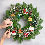 30 pcs Christamas Tree Decorations Clearance,Mini Resin Ornaments for Christmas Trees,Small Santa Clause Charms Xmas Decorations Sets for Girls Women