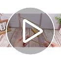 Peryiter 2 Pcs Small Boho Wall Decor Hanging Planters with Artificial Pampas Metal Wall Art Modern Home Decor Display Art for Bedroom Bathroom Living Room(Gold)