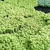 UKELER Cute Moss Bathroom Rugs Shaggy Washable Green Moss Bath Mat for Bathroom Non Slip Absorbent Bath Rugs for Shower, Tub, Sink, Toilet, Entry Way, 31''×20''
