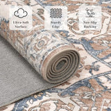 6x9 Area Rug for Living Room Soft Washable Vintage Area Rug