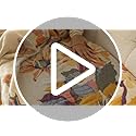 LUTBM Boho Throw Blanket for Couch 100% Cotton Soft Breathable Butterfly and Floral Embroidery Summer Throw Blanket,50"x60" All Season Reversible Throws for Sofa Chair Bohemian Decor for Livingroom