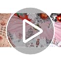 Christmas Tree Skirt Pink Dancer Print Tree Skirt 48inch Xmas Winter Tree Skirt for Christmas Indoor Outdoor Decorations