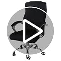 DHXYZZB Office Computer Chair Cover, Universal Replacement Removable Rotating Stretch Resilient Desk Boss Armchair Chair Cover Slipcover High Back Large Size