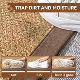 Indoor Entryway Area Rug Front DoorMat Non Slip Absorbent Brown 2'x3'