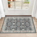 Non Slip Runners for Hallways,Washable Hallway Runner Rug,Long Ultra Soft Kitchen Runner Rug,Non Shedding Accent Farmhouse Runner Rugs (Black, 2 X 3)