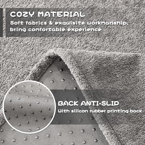MYSKY HOME Couch Cover Sofa Cover for 2 Cushion Couch, Couch Covers for Dogs, Non-Slip Sofa Slipcover, Sofa Covers Washable, Couch Covers for Pets, Cat Scratch Furniture Protector, 71" x 118", Grey