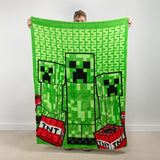 Paladone Minecraft Creeper 2-in-1 Cushion Blanket – Officially Licensed Microsoft Travel Blanket, Foldable Soft Fluffy Throw, Compact Design for Living Room or Bedroom Decor, 120cm x 150cm