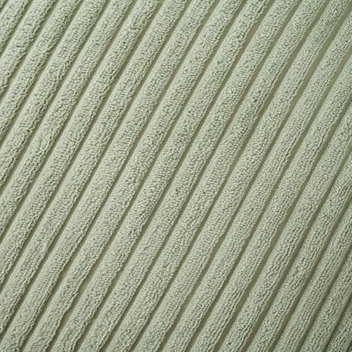 Volcanics Set of 4 Sage Green Corduroy Couch Throw Pillow Covers 18x18 in