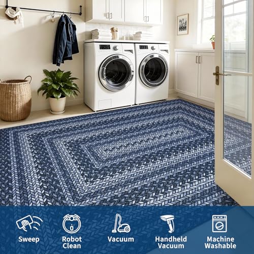 GarveeHome Indoor Easy Jute Runner Rug 2x6 Washable Kitchen Runner Rugs