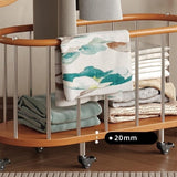 Floor Multifunctional Floor-Standing Full-Length Mirror and Coat Rack for Bedroom Mirror