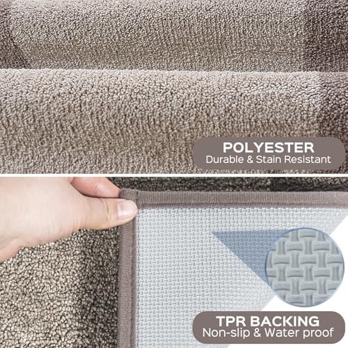 Machine Washable Kitchen Rug 24" x 70", Non Slip Kitchen Mat for Floor, Absorbent Entrance Runner Rug for Bedroom, Hallway, Bathroom, Door (Roll Packing)