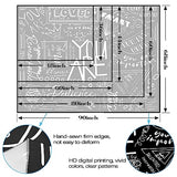 Fungarth Quote You Are Tapestry Classroom Positive Kids Tapestries Wall Hanging Inspirational Motivational Elementary Black and White Aesthetic Tapestry for Bedroom Living Room Dorm (Black, 48" x 36")