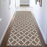 Washable Hallway Runner Rug 2x6', Non-Slip Kitchen Runner Brown