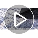 Washable Entryway 2x3 Area Rug: Small Abstract Kitchen Rugs for Indoor Bathroom Entrance Non Slip Door Mat with Rubber Backing Ultra Thin Soft Carpet for Bedroom Pet Feeding Area (Blue Gray,2x3)