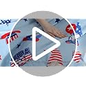 Cozy Bliss Gnome Patriotic Throw Blanket - 4th of July Warm MilkyPlush Throw Blankets,Ultra Soft Cozy Blankets for Couch,Sofa and Bed,Blue,50"x60"