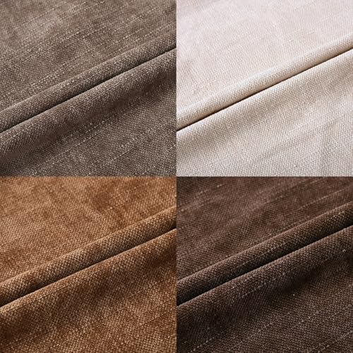 Set of 4 Soft Textured Throw Pillow Covers 18x18 Inch Cozy Decorative Farmhouse Cushion Cover Square Accent Pillow Cases for Bed Couch Sofa Living Room, Beige Taupe Brown
