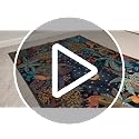 GarveeHome 4x6 Washable Area Rug for Kids Room, Jungle Animal Soft Bedroom Rug Non Slip Low Pile Small Carpet Stain Resistant Throw Rug for Bedside Playroom Classroom Office Dining Room