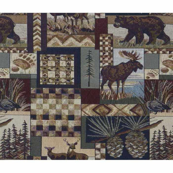 Futon Cover Only UpNorth Premium Fabric Collection Fits 6-8 inch Futon Mattress Full Size (Wildlife Resort)