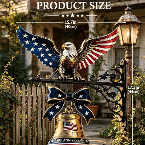 Spirit of Liberty Eagle Bell, 250th Anniversary Eagle Wall Bell (B)