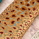 Alerfa Brown Floral Throw Pillow Cover 14 x 36 Inch Cut Velvet Rectange Luxury Decorative Lumbar Pillow Cover for Couch Living Room Bedroom
