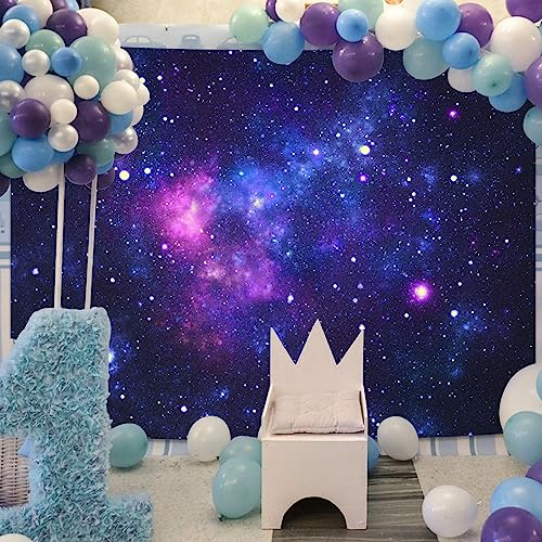 Faxdong Blacklight Galaxy Universe Space Tapestry, UV Reactive Starry Night Sky Mysterious Nebula Stars Ceiling tapestries for Bedroom Backdrop Wall Decor 36×48 inch