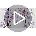 Hanging Creative Removable DIY Purple Flower and Vines Some Flying Butterfly Wall Sticker Waterproof Vinyl Wall Decal Decor for Home Girls Bedroom Kids Room Bedroom Living Room Wall Corner