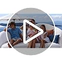 VAKADO Outdoor Chenille Pillow Covers 18x18 Set of 2,Waterproof UV Fade Resistant Stripe Patio Pillow Cushion Covers for Furniture Decorative Porch Couch Throw Pillow Cases for Garden Bench Blue