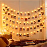 20 LED Photo Clip Starry Lights with Remote LED Fairy Twinkle Lights Home Festival Decor Lights for Christmas Party Halloween Thanksgiving Wedding Valentine's Day