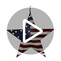 E-view Metal American Flag Barn Star Decor Patriotic Mounted 3D Wall Art July of 4th Decoration 12"-A