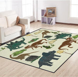 Dinosaur Carpet Rugs for Kids Bedroom Boys Girls, Washable Non Slip Dinosaur Play Mat Dino Rugs for Boys Room, Area Rugs 59 * 39inch Kids Dino Room Decor for Bedroom Playroom Kidroom Floor