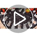Christmas Tree Skirt Black Tree Skirt Cat Christmas Xmas Winter Tree Skirt 48 Inch for Black Cat Christmas Indoor Outdoor Decorations