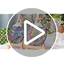 Jocidea Owl Christmas Ornaments - Stained Glass Holiday Decorations, Tree Ornaments, Xmas Gifts for Owl Lovers
