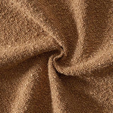 MIULEE Textured Boucle Lumbar Pillow Cover for Bed 12x20 Brown
