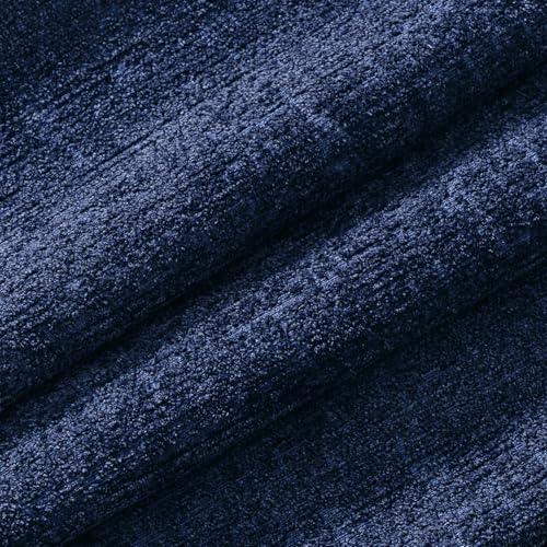MIULEE Decorative Throw Pillow Covers 18x18 Pack of 2 Navy Blue Couch Pillow Covers Soft Cozy Textured Chenille Pillowcases for Home Decor Sofa Living Room Cushion Bedroom