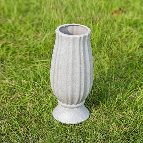 Cemetery Vase with Metal Spike for Artificial Flower Grave Decorations | Cemetery vases for grave，Flower holder for cemetery，Cemetery decorations for grave