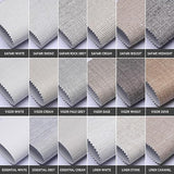 SmartWings 100% Blackout Smart Motorized Roller Shades, Multi-Color Samples | Customized Electric Automatic Roller Blinds with Remote for Indoor Windows